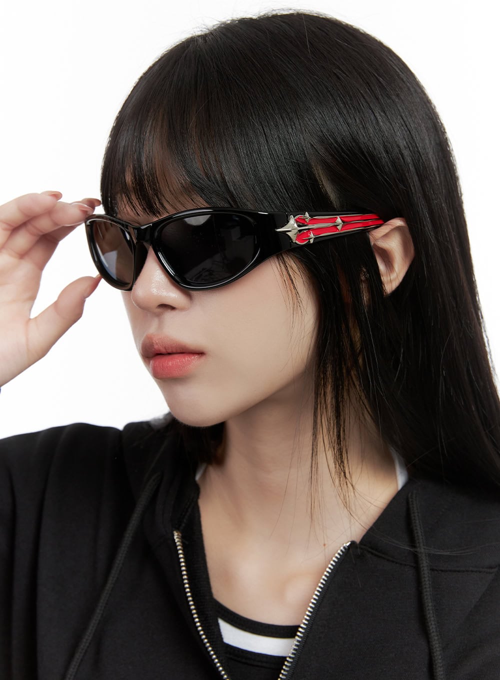 Stylowe okulary przeciwsłoneczne Cat-Eye CS419