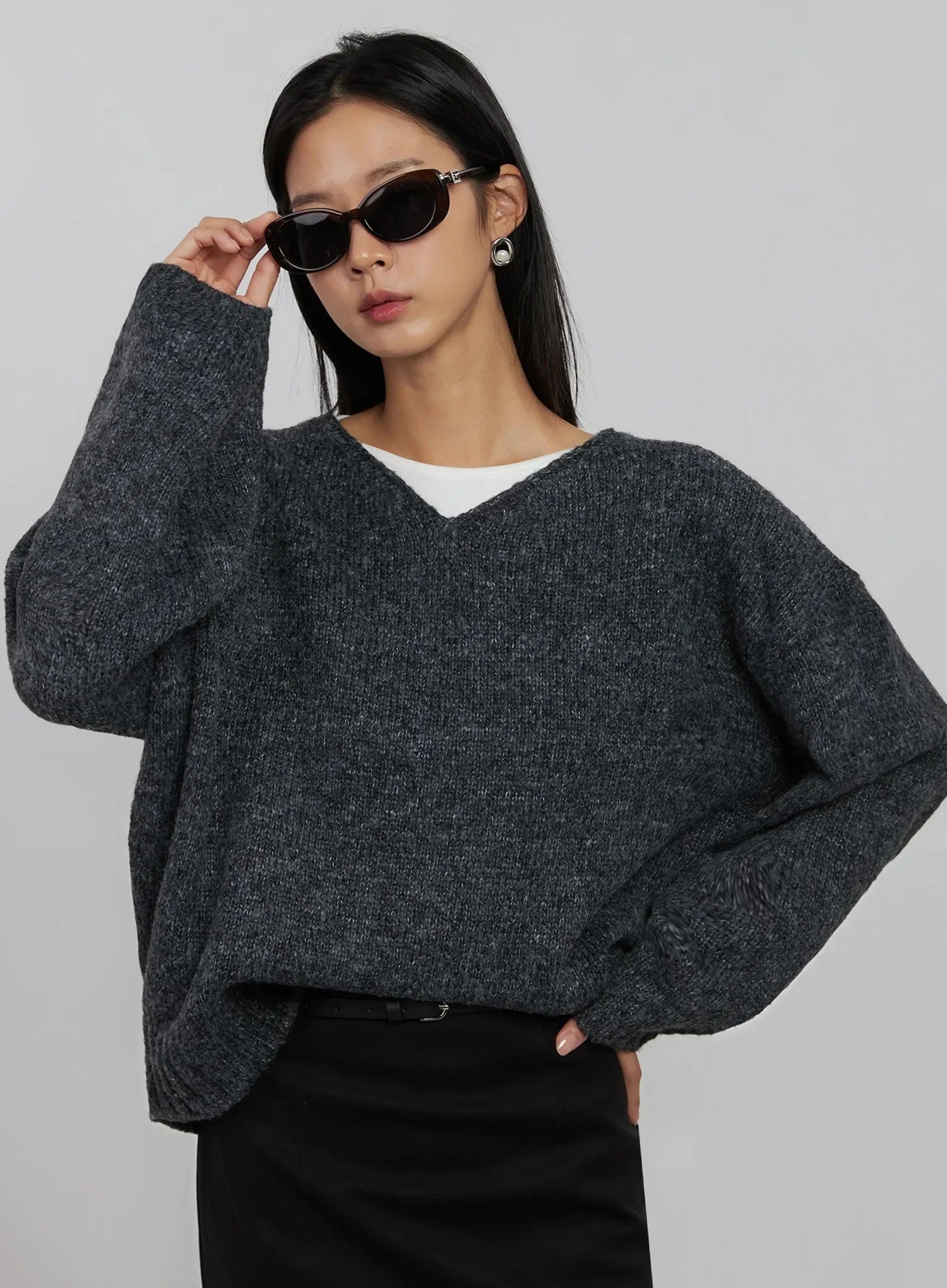 Jewel Slim Oval Fashion Okulary przeciwsłoneczne IJ508