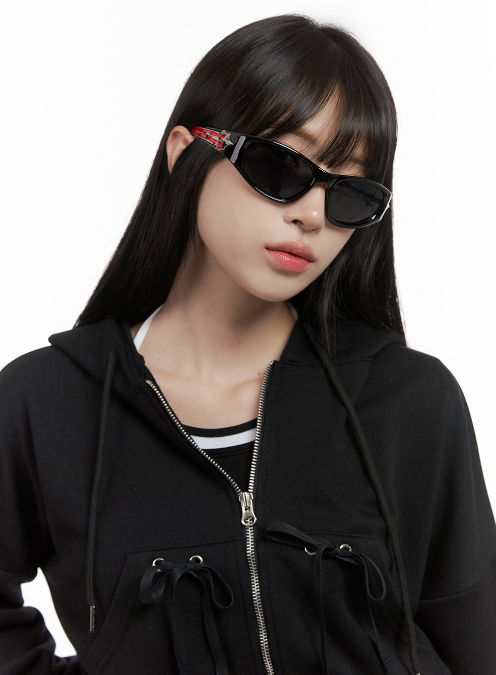 Stylowe okulary przeciwsłoneczne Cat-Eye CS419