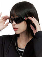 Stylowe okulary przeciwsłoneczne Cat-Eye CS419