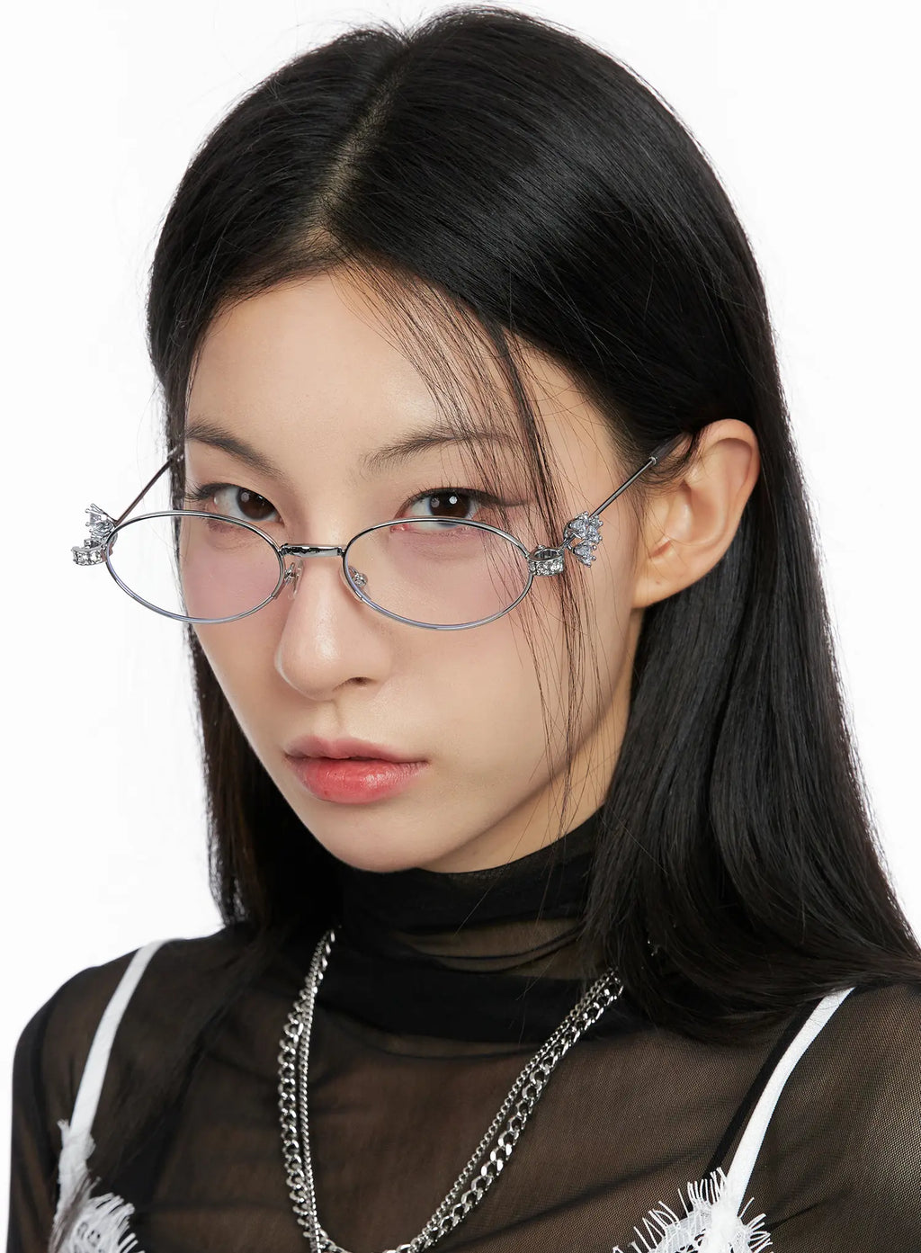 Eleganckie Owalne Okulary CG525