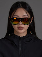 Refleksyjne Eleganckie Okulary Słoneczne IO517