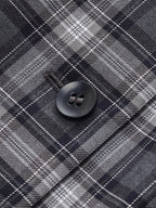 Koszula z Plaid Rękawem i Rozkloszowanym Dołem dla Kobiet