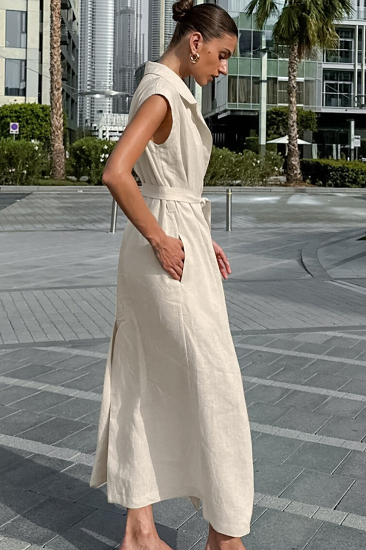 Alouette | Elegancka Sukienka z Rozcięciem
