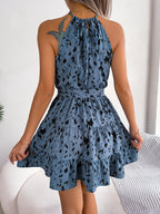 Sukienka letnia z falbanami | Leopard