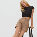 Spodenki Twill Way-High® | Brąz Ash