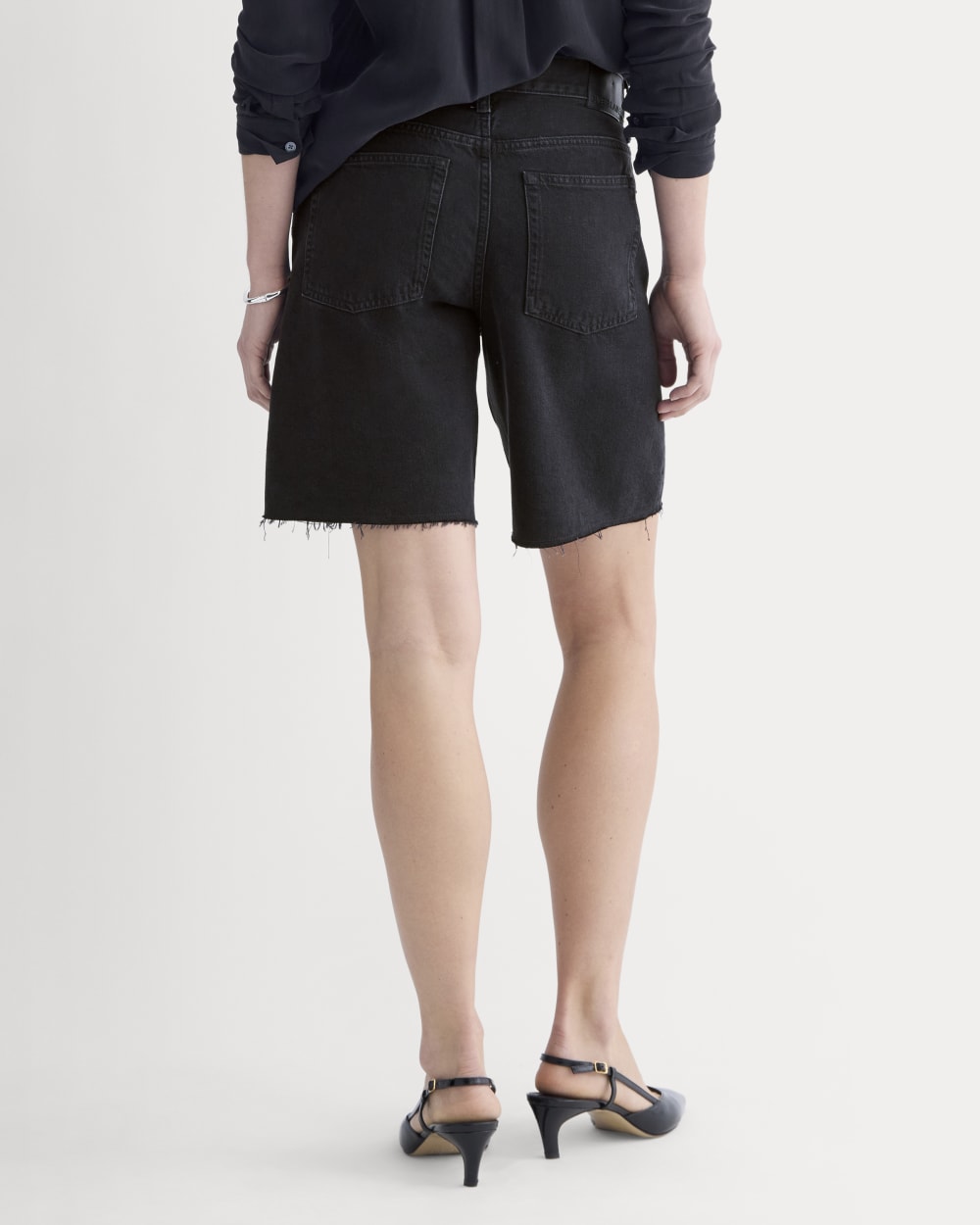 Spodnie OG Baggy Jean Short | Prane Czarne