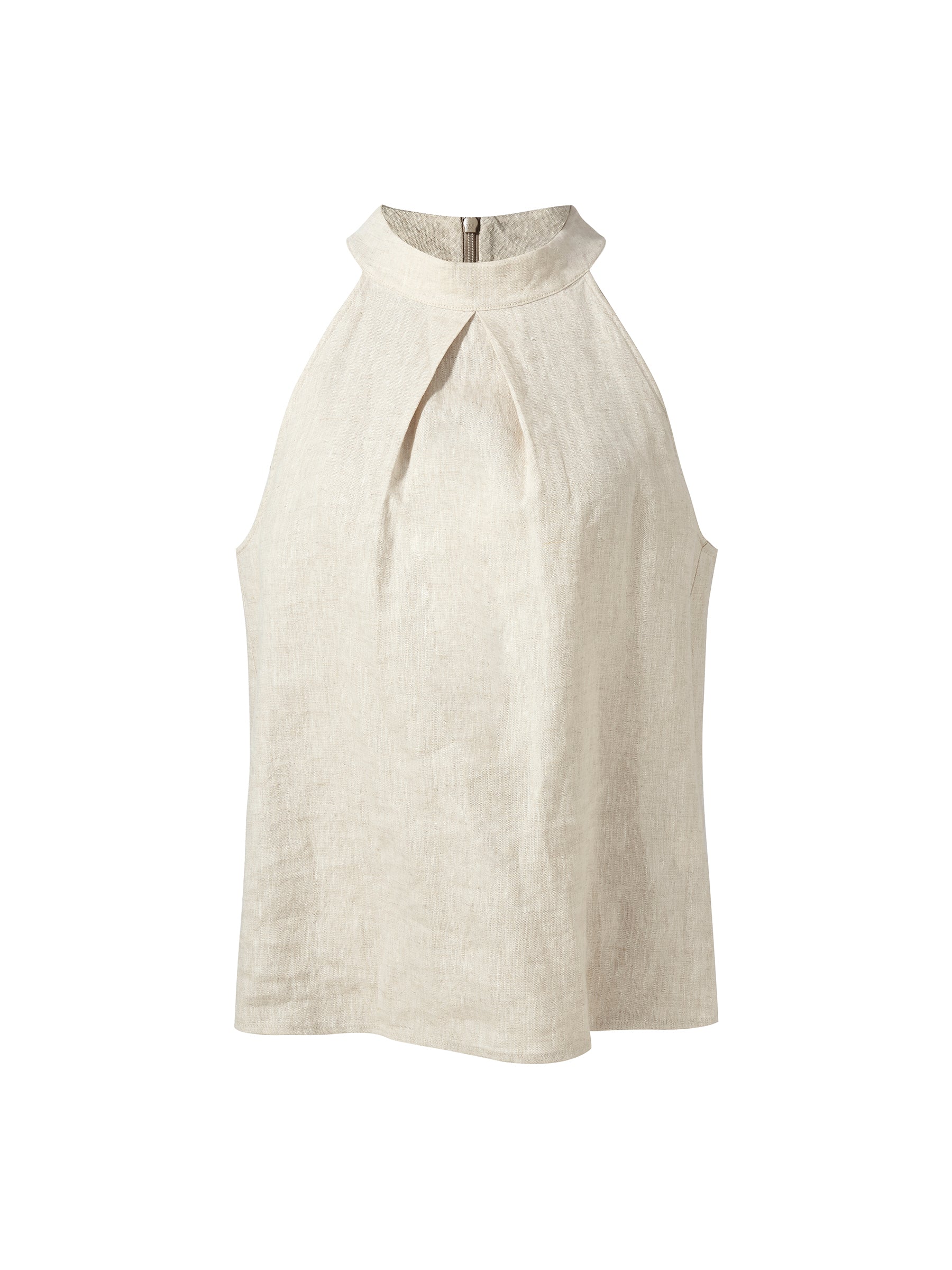 100% Lniana Damska Bluzka Halter