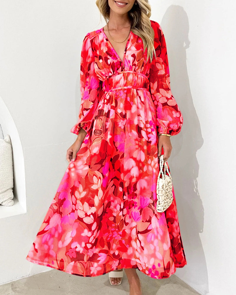 Carlotta™ Elegancka Sukienka Kwiatowa