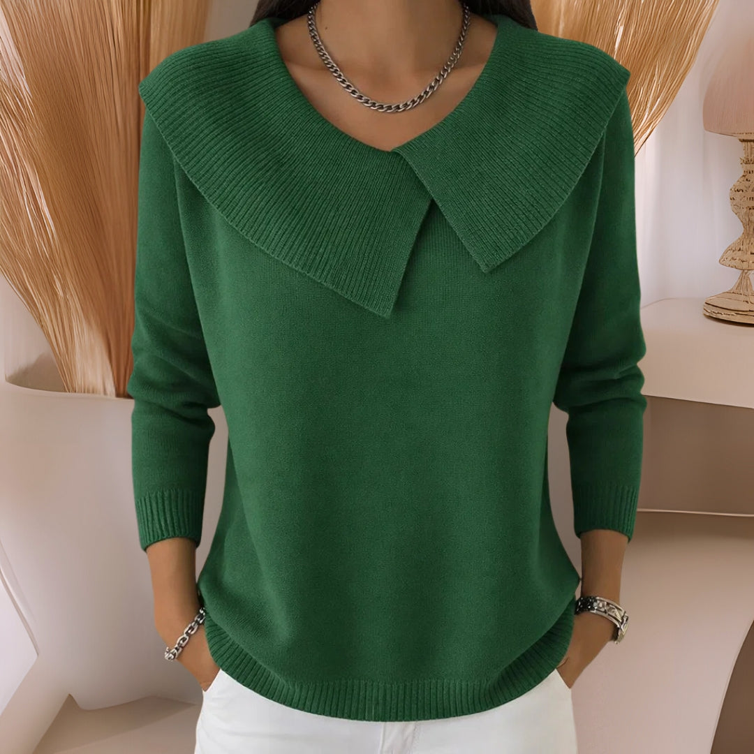 Jennifer | Sweter z miękkim kołnierzem