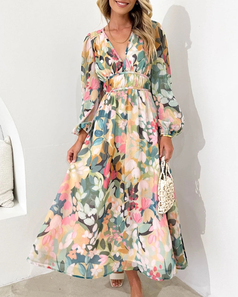 Carlotta™ Elegancka Sukienka Kwiatowa
