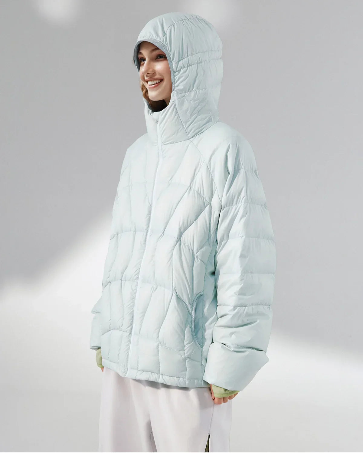 Streetwear Ultra-Lekka Kurtka Puchowa z Kapturem
