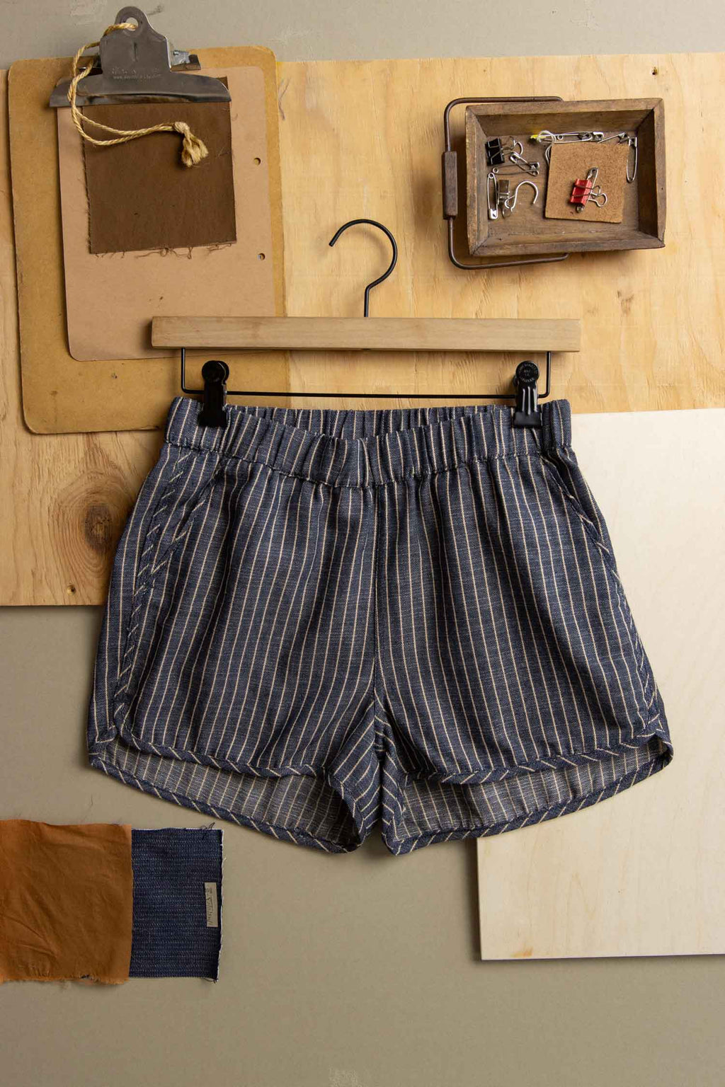 Luca Shorty Sportowe / Denimu w Jodełkę