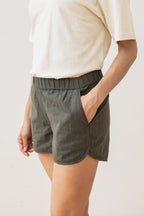 Luca Track Short / Oliwkowy Pasek