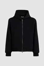 The Core | Hoodie z mieszanki wełny z zamkiem błyskawicznym i kapturem
