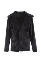 Seraphina | Slim Manteau z fałszywego futra