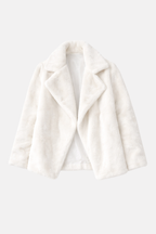 Seraphina | Slim Manteau z fałszywego futra
