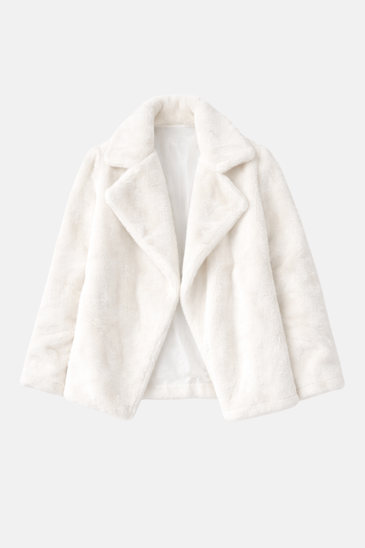 Seraphina | Slim Manteau z fałszywego futra