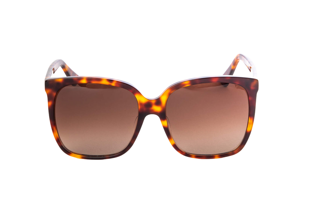 Flaneur | Vintage brązowe i burgundowe okulary w gradientzie