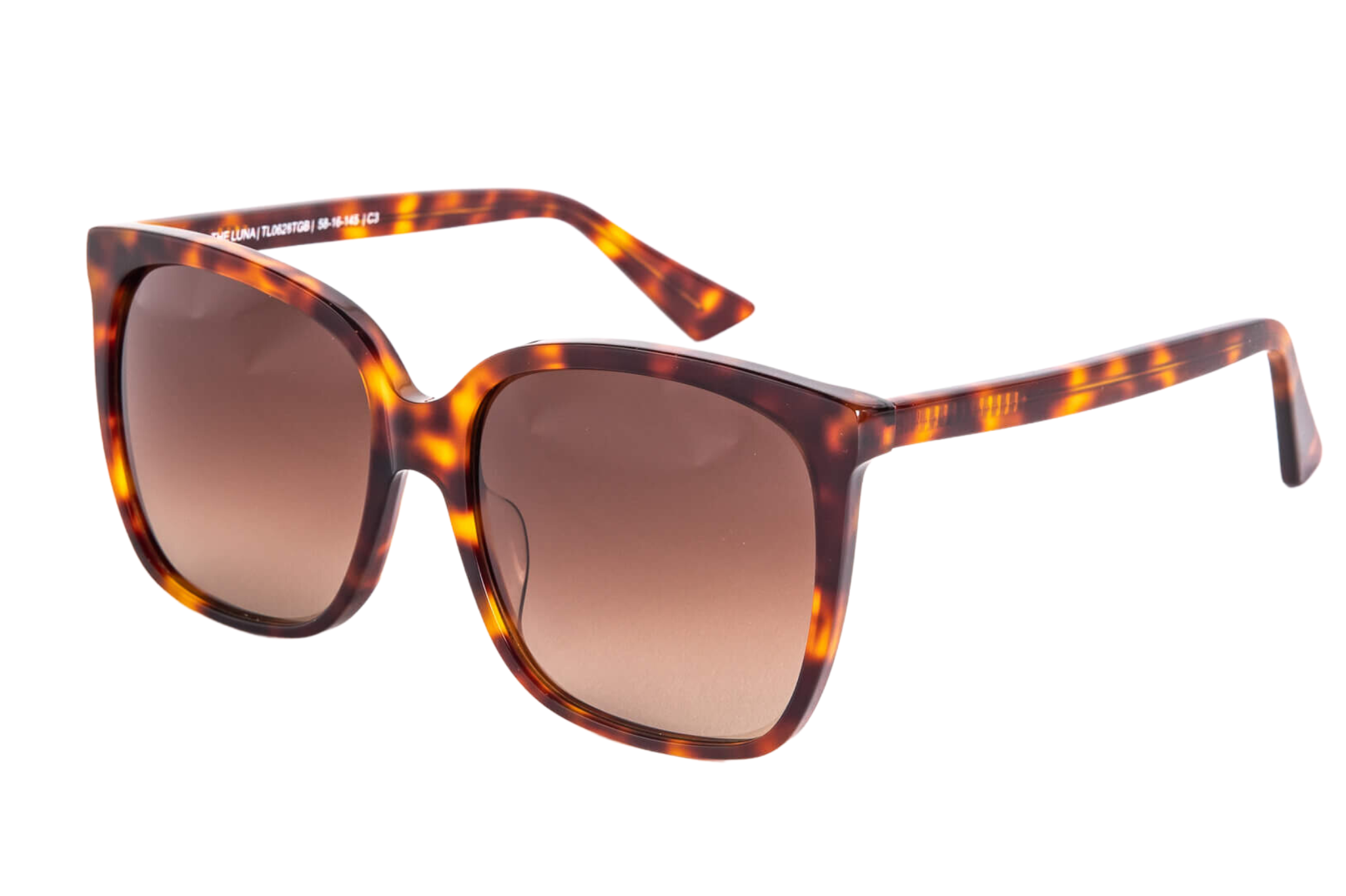 Flaneur | Vintage brązowe i burgundowe okulary w gradientzie