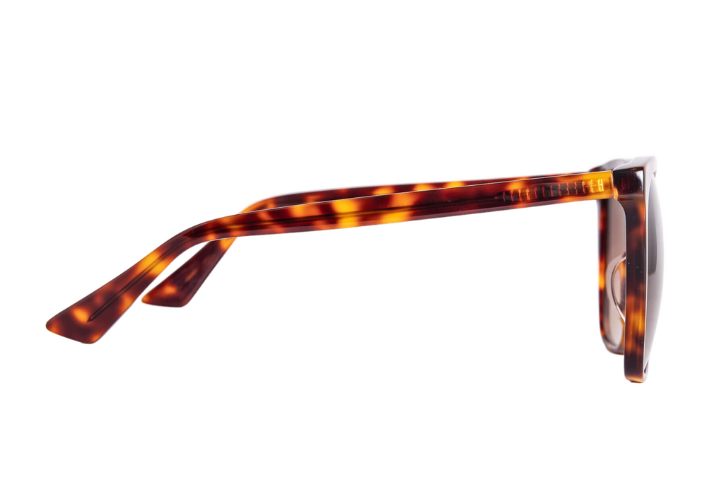 Flaneur | Vintage brązowe i burgundowe okulary w gradientzie