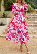 Elegancka Sukienka Kwiatowa Flore