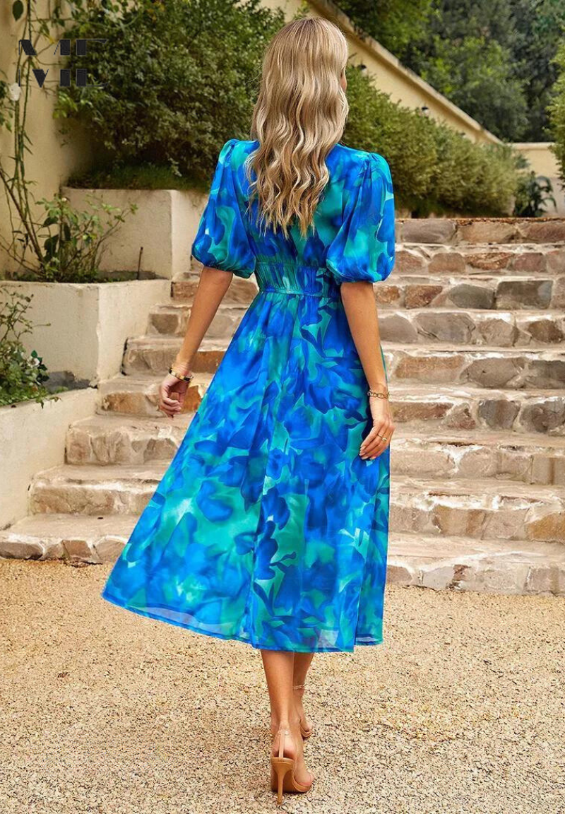 Elegancka Sukienka Kwiatowa Flore