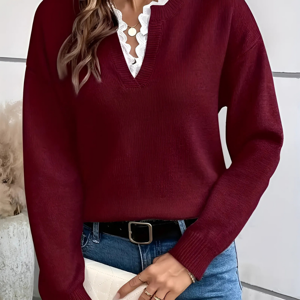 Léona | Elegancka bluzka z długim rękawem