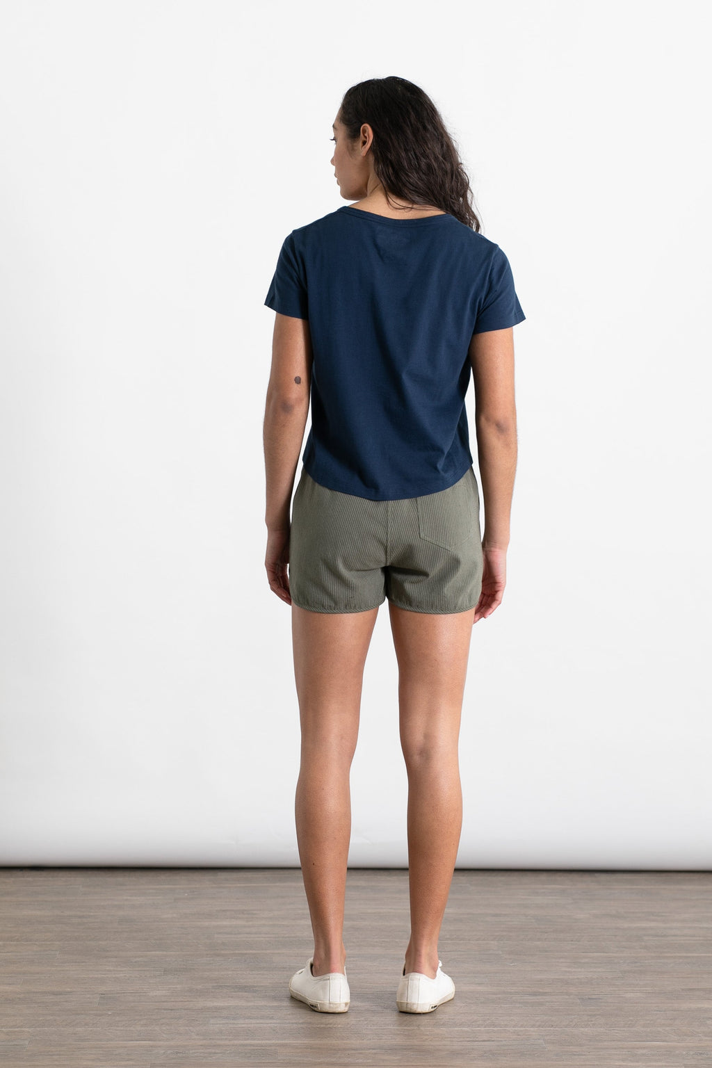 Luca Track Short / Oliwkowy w paski