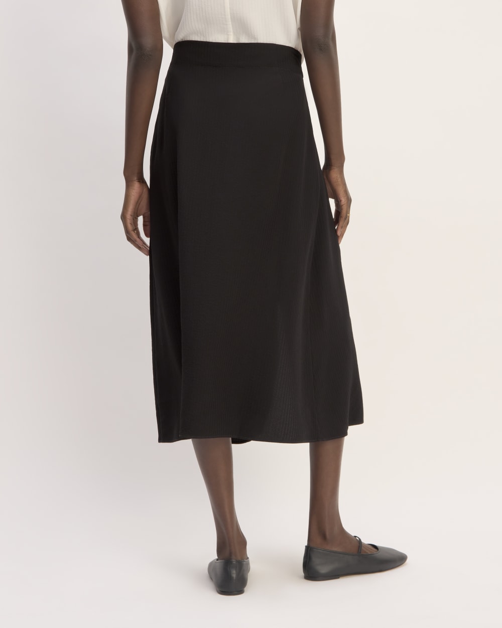 Spódnica Slip w Mini Żakardowy Pasek | Czarna