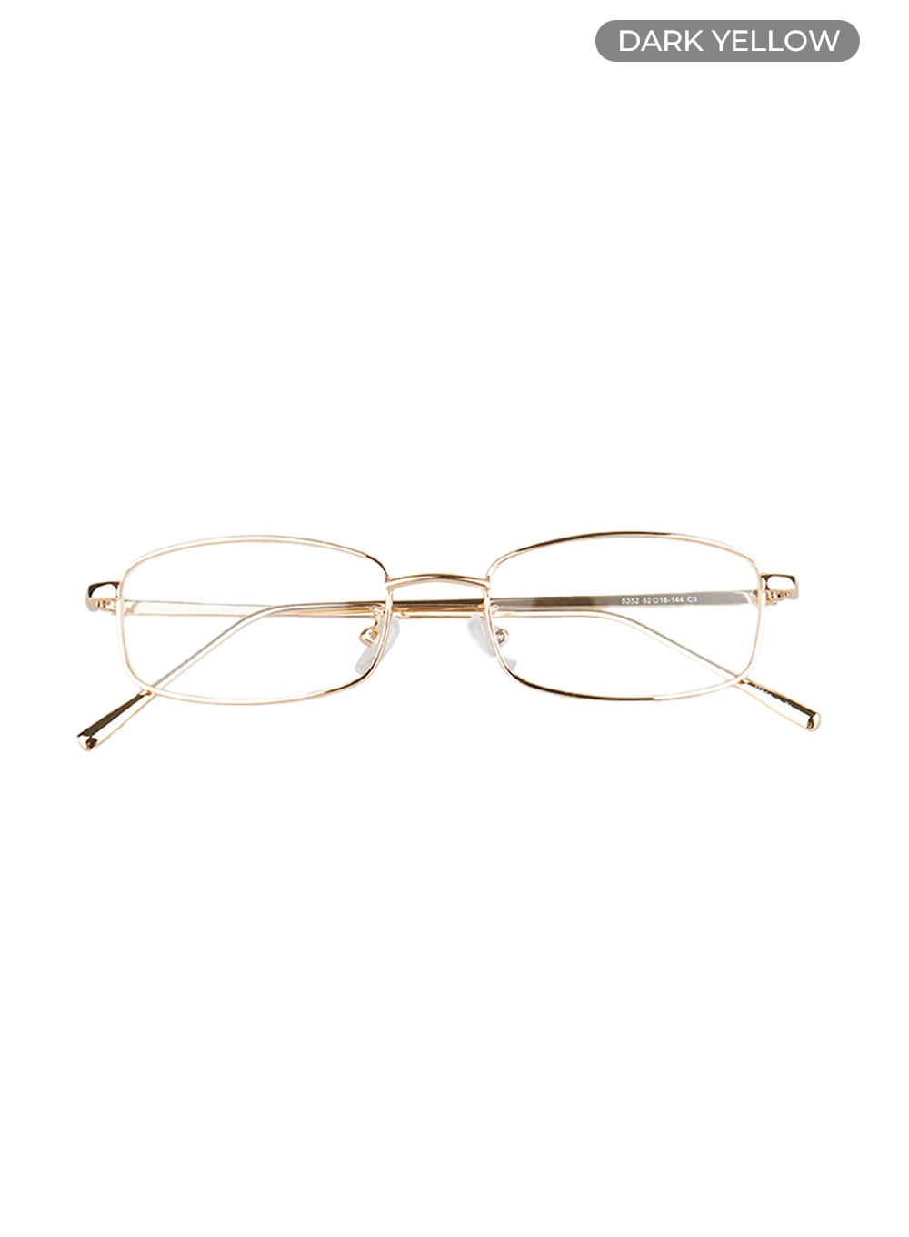 Eleganckie kwadratowe okulary metalowe CL426