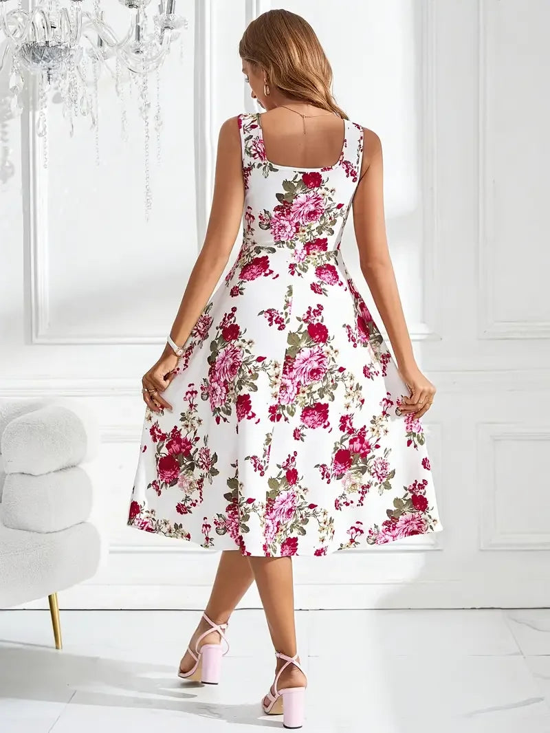 Nikolina Modne i Eleganckie Midi Sukienka