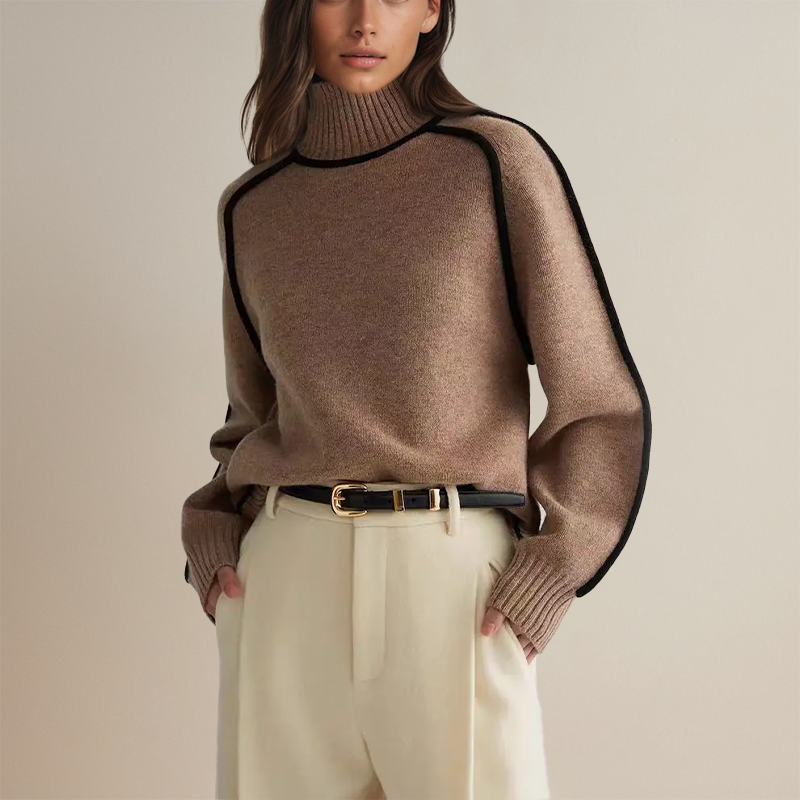 Lara | Sweter damski z golfem