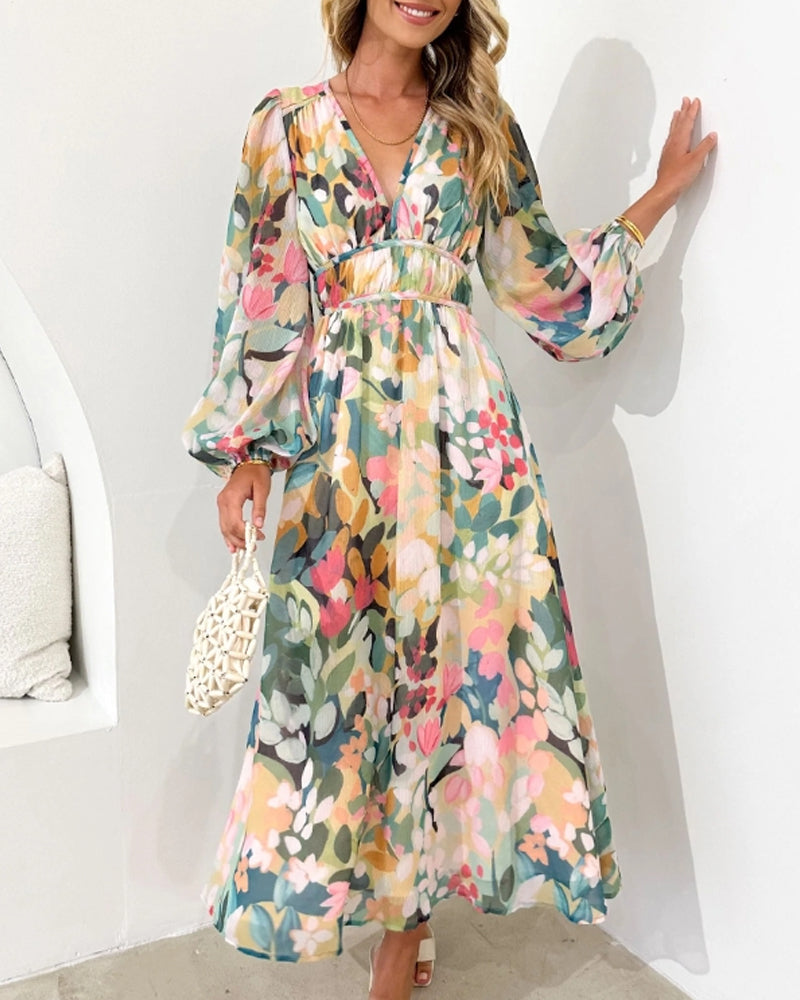 Carlotta™ Elegancka Sukienka Kwiatowa