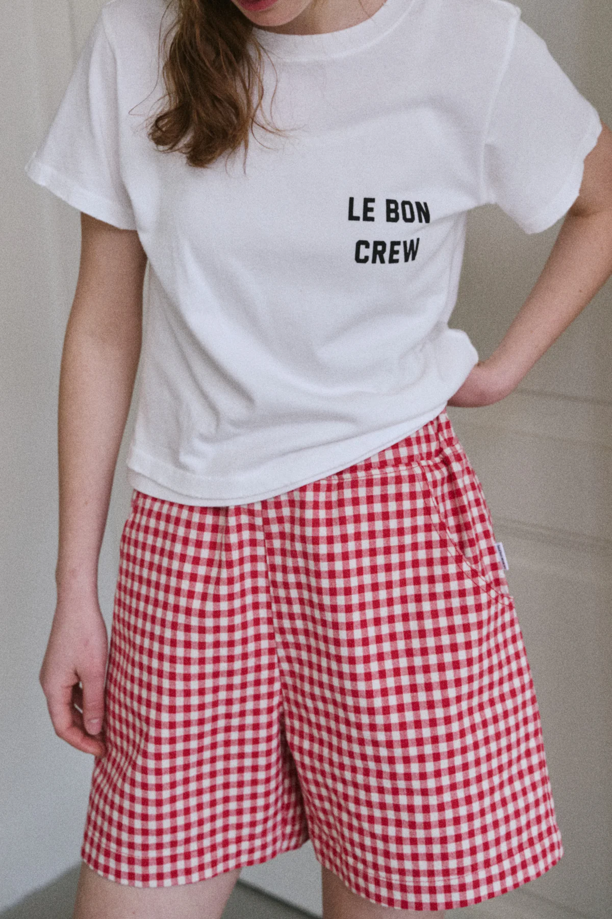 Le Bon Shoppe - City Short / Czerwony Krata