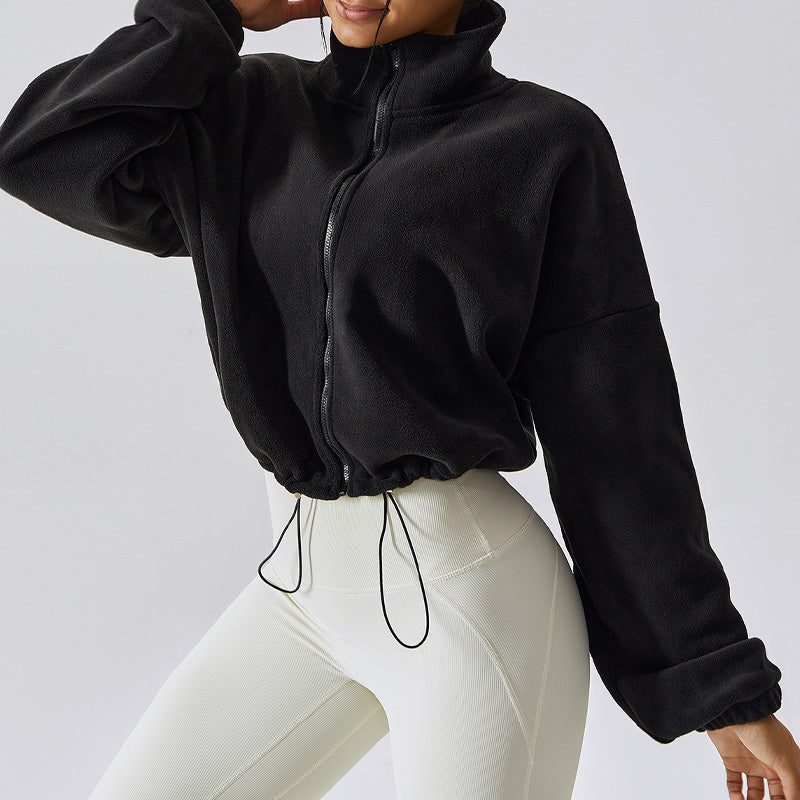 Fuzzy | Casual-Jacke mit Stehkragen