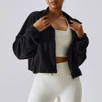 Fuzzy | Casual-Jacke mit Stehkragen