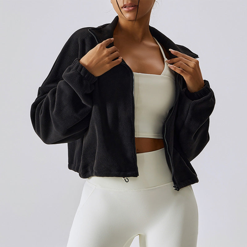 Fuzzy | Casual-Jacke mit Stehkragen